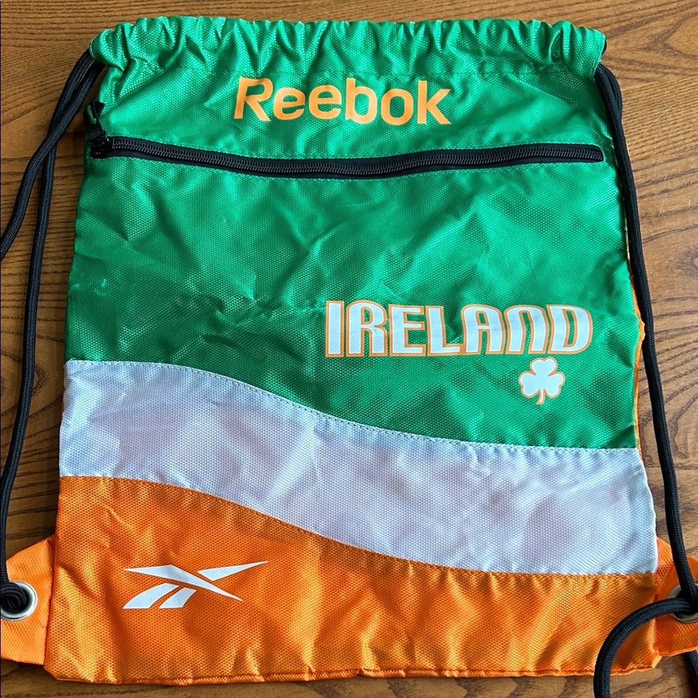 Reebok Ireland Green and Orange Cinch Sack